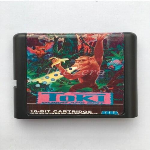 Toki EU/JAP Shell for 16 bit Game Card for Genesis System for Sega Mega Drive