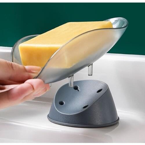 Leaf Shape Soap Box Bathroom Soap Holder Storage Plate Tray Bathroom Soap Dish Case Bathroom Supplies