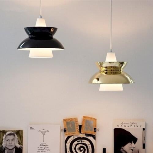 Retro loft industrial iron hanging lights E27 110V 220V LED black pendant lamps for kitchen living room bedroom aisle restaurant