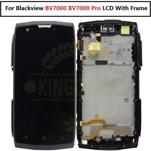 For Blackview BV7000 BV7000 PRO LCD Display with frame Touch Screen 100% Screen Digitizer Assembly for Blackview BV7000PRO lcd