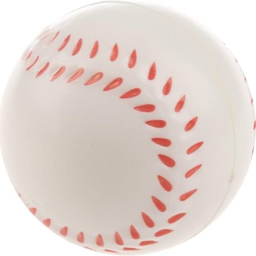 2x White Baseball Stress Ball