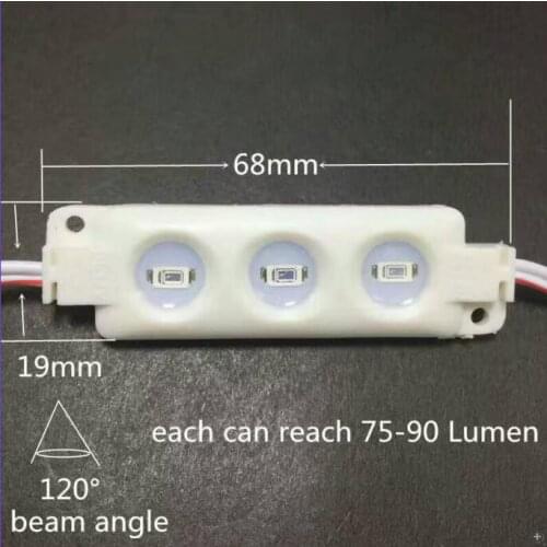 3 led 5730 LED Module Waterproof White warm White Red Green Blue Injection Molding Light for DC 12V