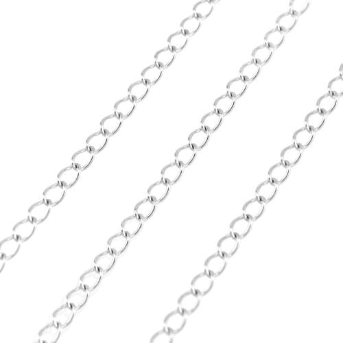 Chain Stainless Steel Chain Making Jewelry 2.5mm Width Metal Link Chain For Necklaces Bracelets Wholesale 5 Meter
