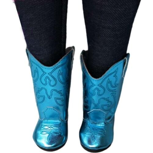 For 43cm baby doll shoes winter boots baby doll high tops 18 inch girl doll toy shoes boots