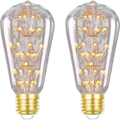 Art Light Bulb Night Light E27 Head Vintage LED Light Retro Ceiling Wall Decorative Bulb Antique Ornaments 3W 220V Light Bulb