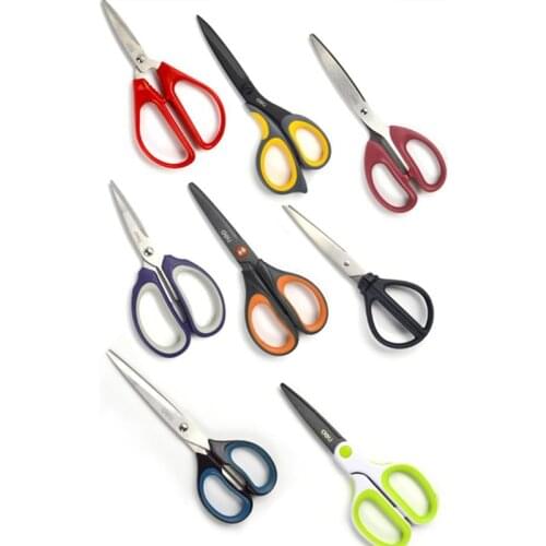 Quality Deli Stainless Steel Scissors Business Office Home Tailor Scissor Kitchen Cutter Child DIY Paper Cutting Tool Stationery