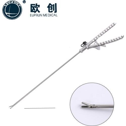 Laparoscopic instrument 12 inch carbide O needle holder tip