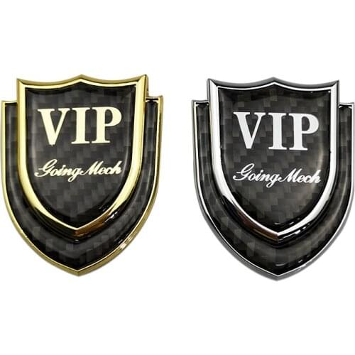 Metal 3D Car Sticker VIP Logo Badge Emblem for ford focus 2 audi a4 b8 bmw e46 Jeep volkswagen opel astra j peugeot 206 mercedes