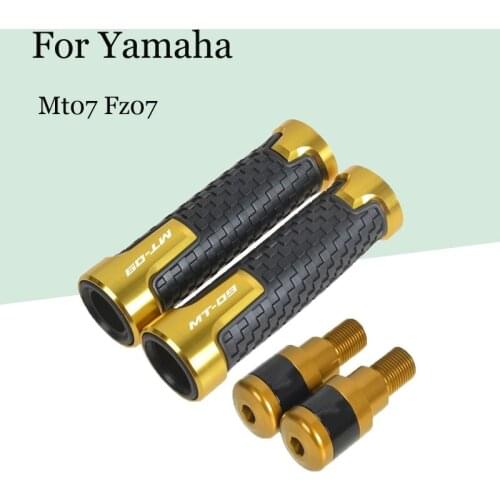 For Yamaha Mt07 Fz07 Motorcycle Modification Aluminum Alloy Handle Cover Hand Grip Handle Gel Plug Motorcycle Handlebar