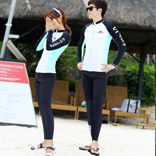 Mens and Womens Long Sleeve Rash Guard UPF 50+ Swim Shirt Leggings Trunks Full Body UV Athletic Tops & Bottom Rashguards