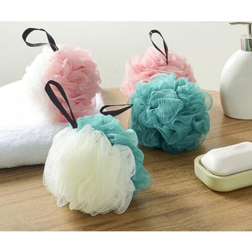 Bath Loofah Soft Skin-friendly durable 4 Colors Bathroom Shower Sponge for Bathroom Dry Massage Brush Toiletries Wholesale