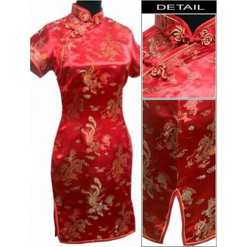 Plus Size 3XL 4XL 5XL 6XL Mini Cheongsam Navy Blue Vintage Chinese Style Womens Qipao Dress Short Vestido S M L XL XXL
