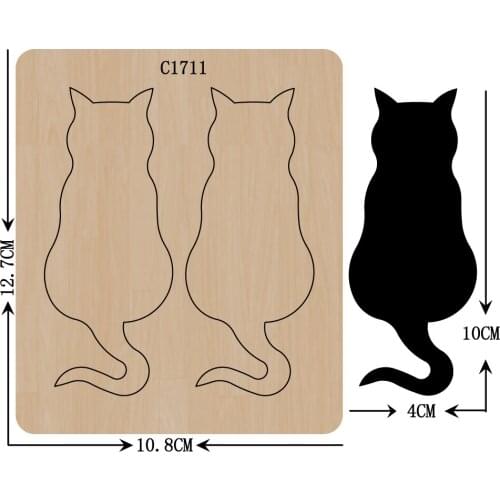New Cat Wooden die Scrapbooking C1711 Cutting Dies