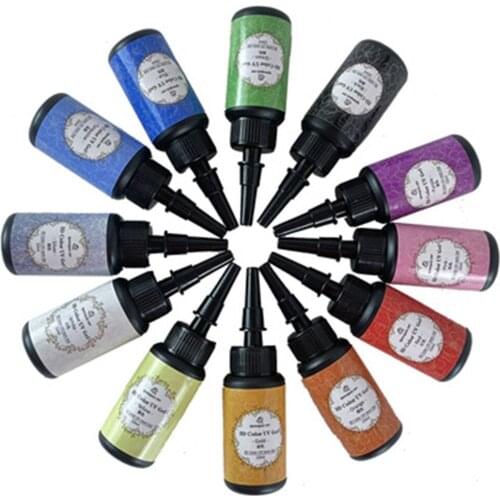 Resin Art Ink Diffusion Pigment Outline Drawing Paste Colorant DIY Crafts Jewelry Making Accessory