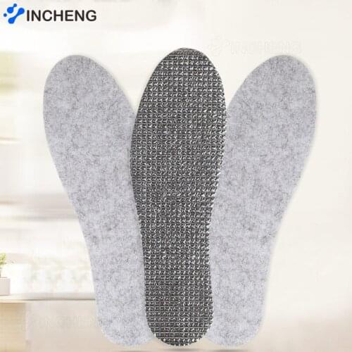 Self-heating Insoles Tin foil Warm Insoles Natural Tourmaline Self-heating Insoles Winter Soles For Footwear Heated Outdoors
