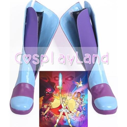 She-Ra and the Princesses of Power Rebellion Leader Princess Glimmer Cosplay Boots Customized Accessories Halloween Party Shoes