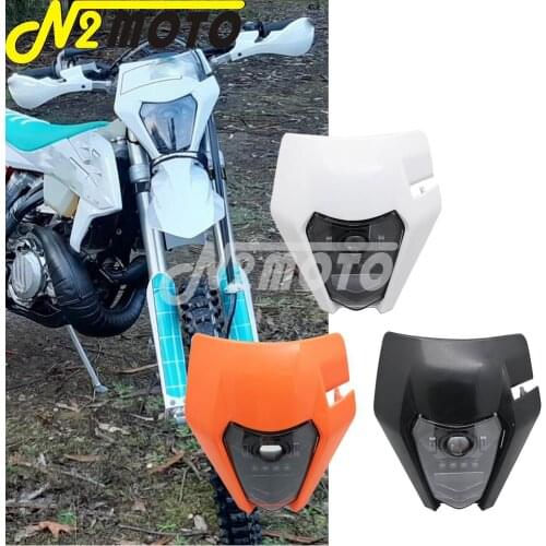 45W/20W Hi Lo Beam LED Headlight for Enduro Motocross Headlamp EXC XC-F EXC-F SX SX-F 125 300 350 500 690 2008-2020 SMR