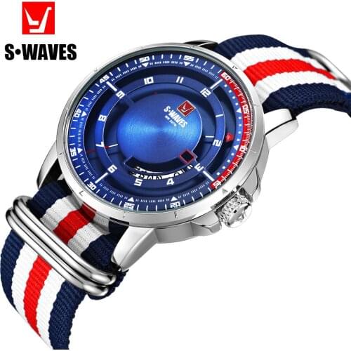 SWAVES Casual Unique Waterproof Wristwatch Men Leather Band Luxury Gift Week Watch Quartz Watches Relojes Hombre SW3303