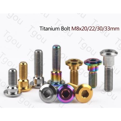 Titanium Bolt Motor Bike Rear Brake Rotor Screw M8x20 22 30 33mm for Suzuki Motor Bike Accessory