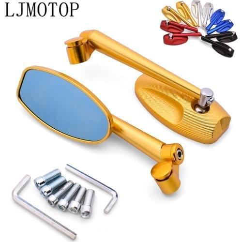 Universal Motorcycle Rear View Mirror CNC Moto Billet Side Mirrors For Honda Hornet CB600 CB919 CBR600 F2,F3,F4,F4i NC700 S X