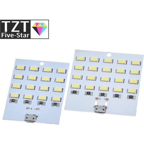 High quality 5730 smd 5V 430mA~470mA White Mirco Usb 5730 LED lighting panel USB mobile light Emergency light night light