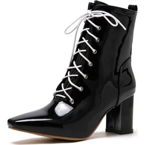 BLXQPYT Hot Sale Woman Lage Size 34-47 New Pointed Toe boots for women High Heel 7CM Fashion Autumn Winter Warm Shoes 993