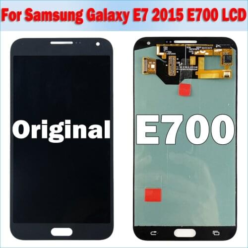 Super AMOLED Original LCD For Samsung Galaxy E7 E700 E700F E7000 E7009 LCD Display Touch Screen Digitizer Assembly Replacement