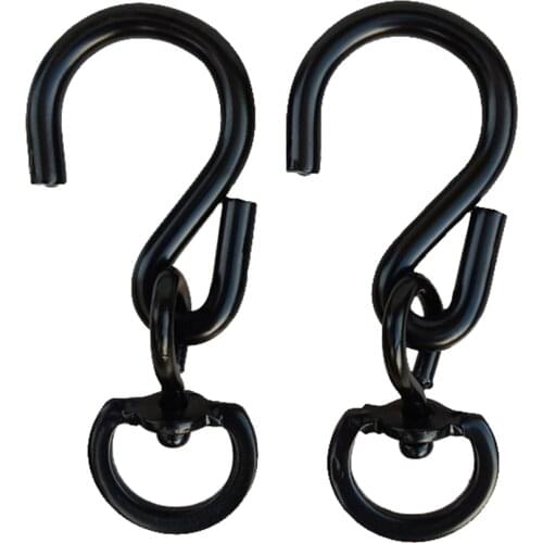 2 Pieces Hanging Basket Hook Swivel Hooks, Great for Hanging Plants, Wind Chimes, Bird Feeders