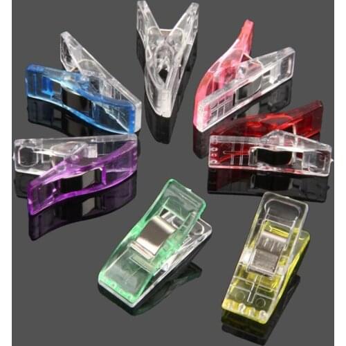 20Pcs Job Foot Case Multicolor Plastic Clips Hemming Sewing Tools Sewing Accessories Sewing DIY Crafts