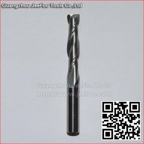6*28mm Two Flutes Carbide Mill Spiral Cutter Wood CNC Router Bits Cutting Tools for CNC Machine Engraving