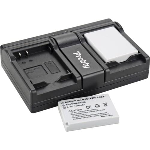 2Pcs NB-5L NB 5L Battery + USB Dual Charger for Canon PowerShot SD790IS SD850IS SD870IS SD880IS SD890IS SD970IS SD990IS SX200IS