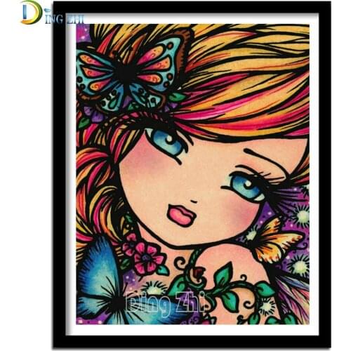 5D Diamond Painting Fantasy Art Princess Full Square Diamond Embroidery Cartoon Girl Cross Stitch Round Drill Diamond Mosaic Kit