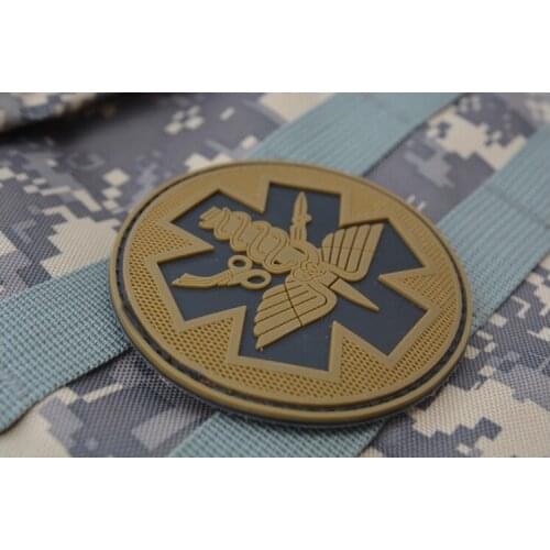 US Military Field Medical Rubber Patches Luminous Models Military Tactical Badge Patch For Cloth Jack Hat