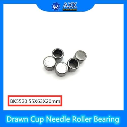 BK5520 Needle Bearings 55*63*20 mm ( 1 Pc ) Drawn Cup Needle Roller Bearing BK556320 Caged Closed ONE End 57941/55