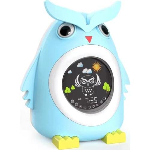 Alarm Clock for Kids, Kids Alarm Clock with Nap Timer ,Toddlers Alarm Clock Children Sleep Trainer ,Night Light, Sound Machine