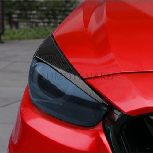 4 Colour Car Headlight Eyebrows Eyelids Cover For Mazda 3 2017-2018