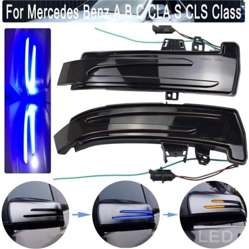 Dynamic LED Blinker Side Mirror Marker Turn Signal Light Lamp For Benz E-CLASS Convertible A207 2010-2014