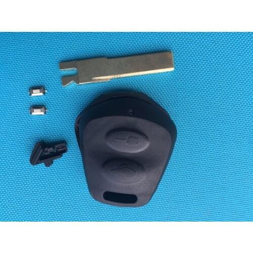 For Porsche 911 996 Boxster S 986 2 Buttons Remote Key Shell Blank Case Uncut Blade +2Pcs Micro Switches No Logo Car Accessories