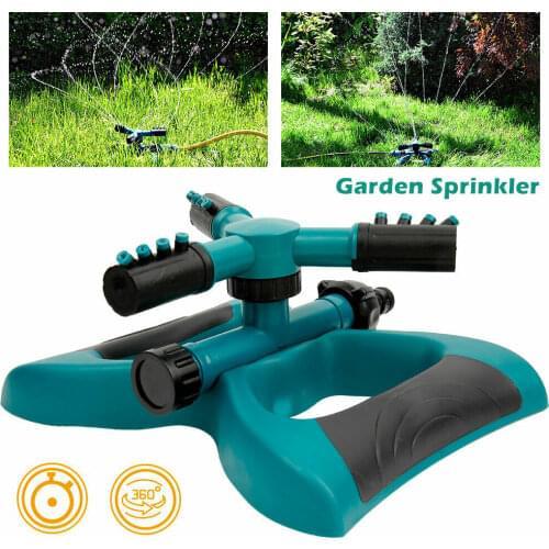 Hot Adjustable Rotating Lawn Sprinkler System Automatic Grass Watering Spray Irrigation Sprinkler for Garden Lawn Grass Plant