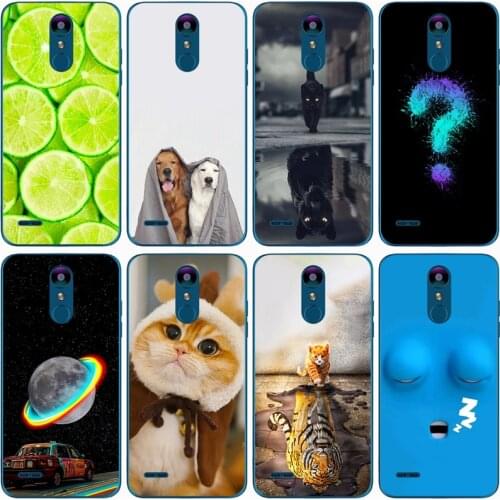 Fashion Soft silicone TPU Back Cover For LG K8 2018 Phone Funda Case For LG K9 Cute Cartoon Case