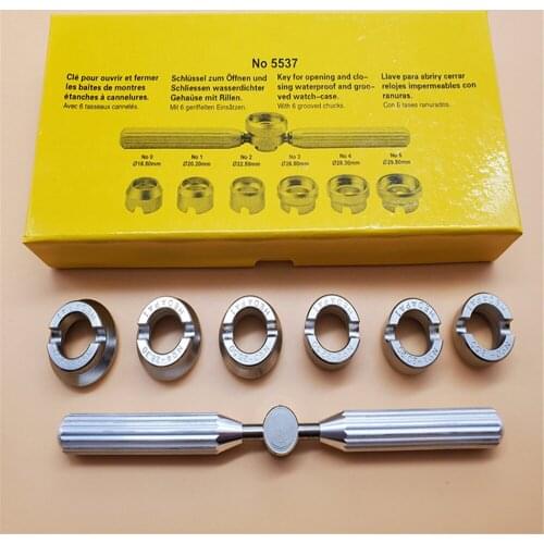Wrist Watch Back Cover Case Opener Remover Opening Repair Tool Set for Rolex 5537 Accessories
