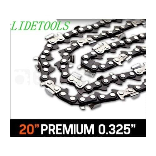 New Model Super Quality---3PCS X20" Chain x76DL,0.325 Pitch,0.058 Gauge for Petrol Chain Saw Replacement Parts