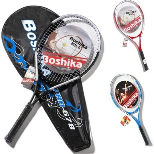 New Single Tennis Training Racket Young Adults Training Advanced Nylon Wire Racket Shock Absorption Handle With Training Device