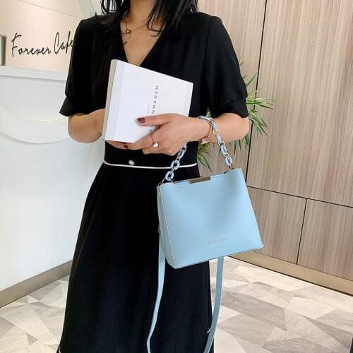 2020 new product bags womens new diagonal candy color all-match fashion chain bucket bag fashion all-match shoulder bag