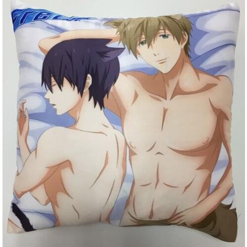 New Free! Makoto Haruka Anime manga two side Pillowcases Hugging Pillow Cushion Case Cover Cosplay Gift 271