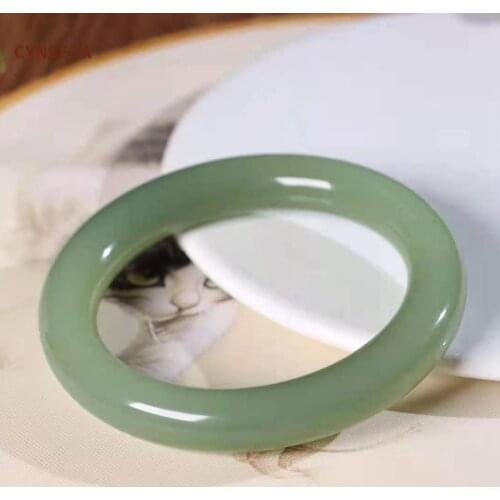 CYNSFJA New Real Rare Certified Natural Hetian Jade Bracelet Womens Lucky Amulet Nephrite Jade Bangle High Quality Elegant Gift