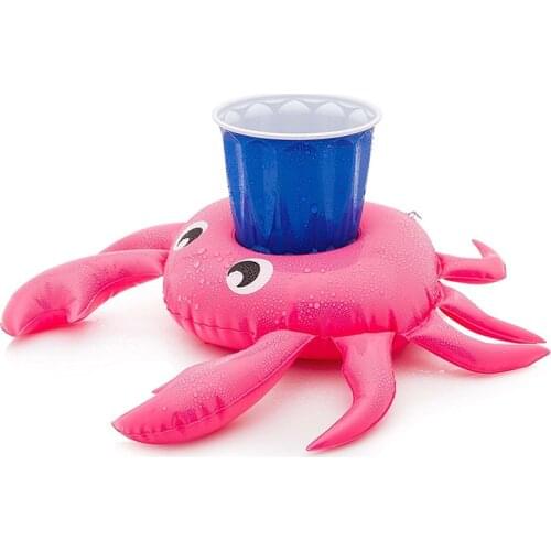 Swimming Pool Floating Cup Holder Inflatable Cab Coasters Drink Stand Outdoor Boating Accessories