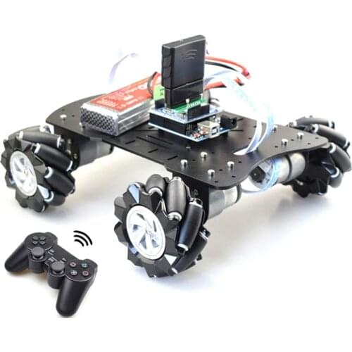Handle Remote Control Smart Mecanum Wheel Robot Car Omni-Directional for Arduinoo with 12V Encoder Motor DIY Project STEM