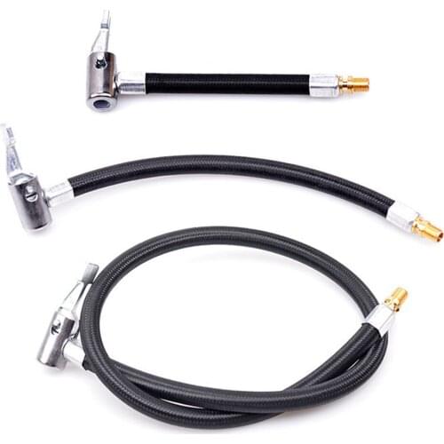 Bike Motorcycle Car Tire Air Inflator Hose Inflatable Pump Extension Tube Adapter Air Connection Locking Air Chuck