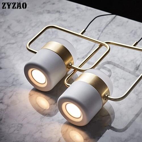 Modern Minimalist Metal Pendant Lights Bar Restaurant Multi-head Molecular Rotating Pendant Lamps Nordic Bedroom Bedside Lamps